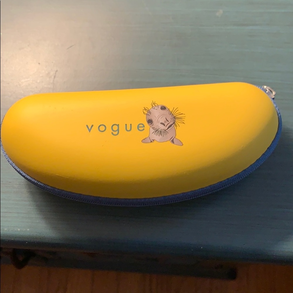 Yellow zipper eye glass class by vogue